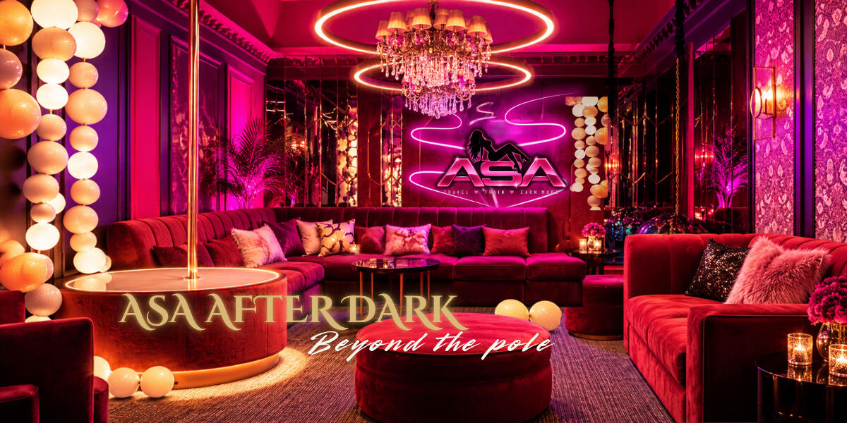 American Stripper Academy logo black & pink ASA logo
